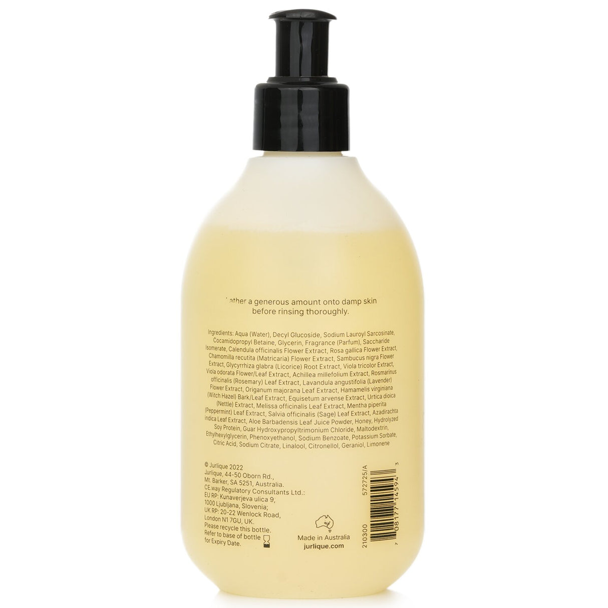 Gentle shower gel with organic botanicals, lemon, and sage, leaving skin smooth, radiant, and beautifully scented.