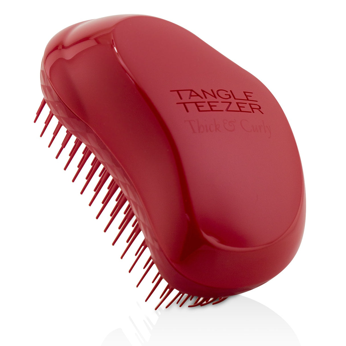 Tangle Teezer Thick & Curly Detangling Hair Brush - # Salsa Red (For Thick, Wavy