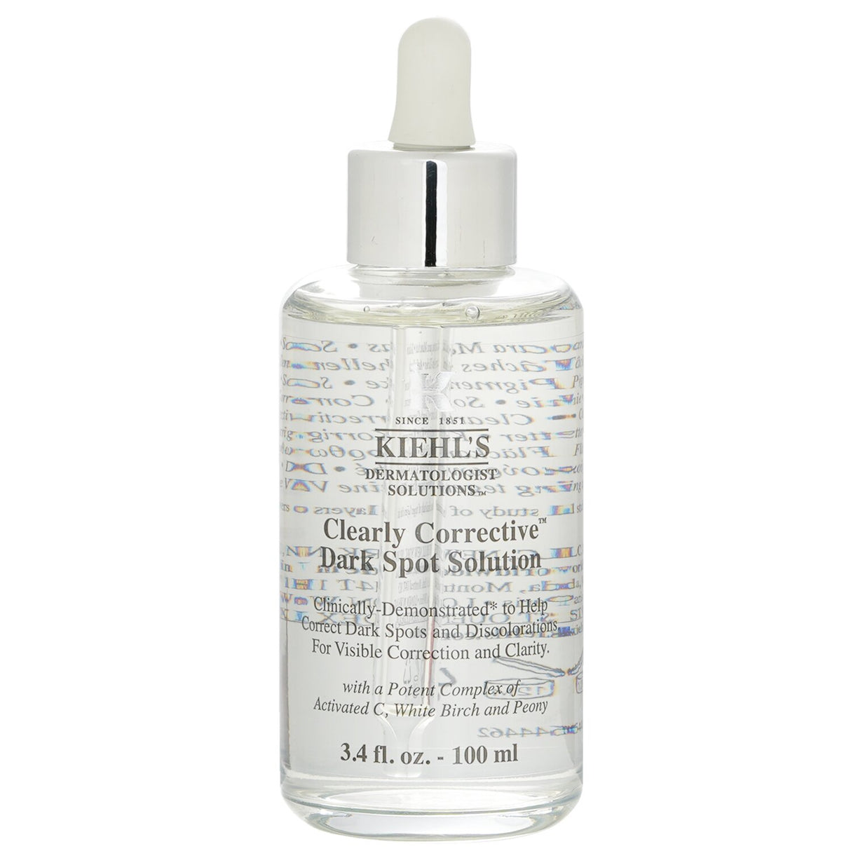 Kiehl's Clearly Corrective Dark Spot Solution serum for Asian skin, reducing dark spots and promoting an even complexion.