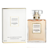 Chanel Coco Mademoiselle Intense Eau De Parfum Spray, 50ml, featuring vibrant citrus notes and a rich, sensual base for elegant allure.