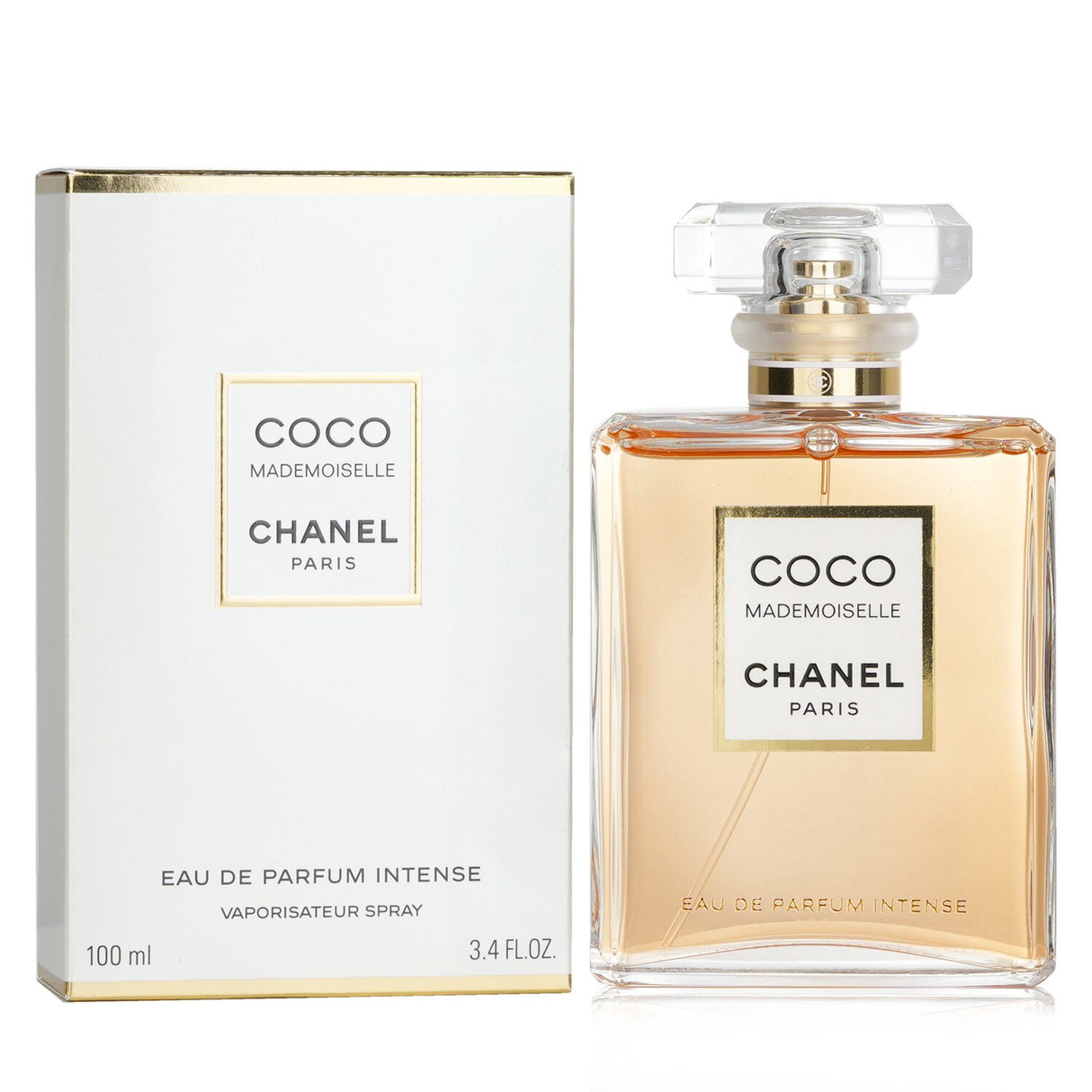 Chanel Coco Mademoiselle Intense Eau De Parfum 100ml, featuring bold citrus, floral heart, and warm base notes for sophisticated wear.