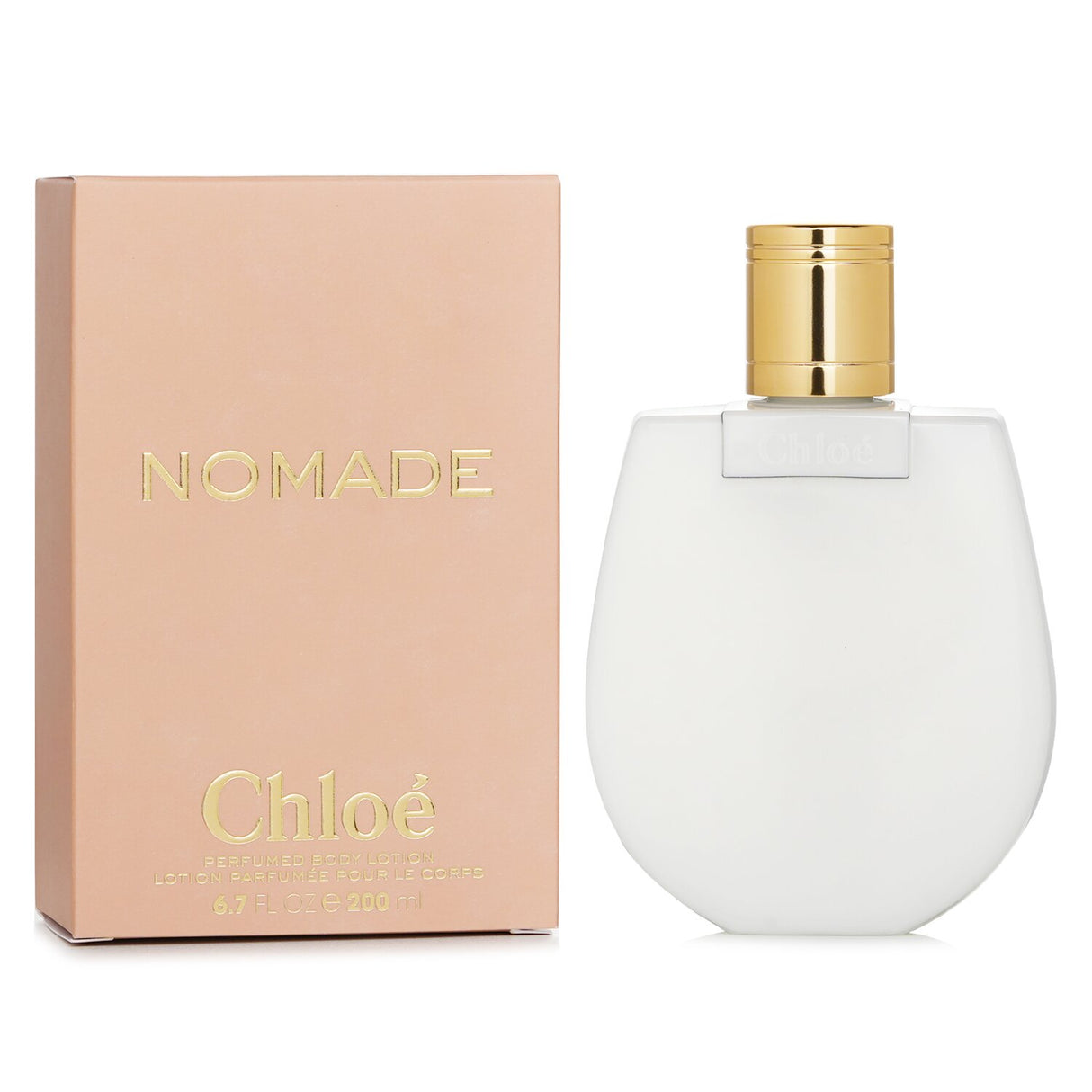 Luxurious Chloe Nomade perfumed body lotion in 200ml, hydrating with a sensuous fragrance and lightweight, easily absorbed texture.