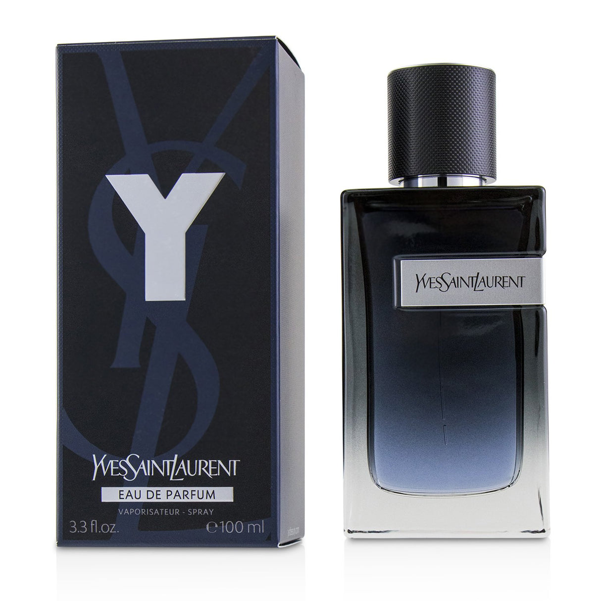 Yves Saint Laurent Y Eau De Parfum Spray 100ml, a spicy woody fragrance for modern men, featuring vibrant citrus and rich base notes.