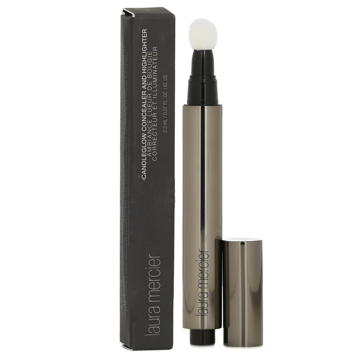 Laura Mercier Candleglow Concealer and Highlighter #6, 2.2ml, offers sheer coverage, a velvety texture, and a luminous finish.