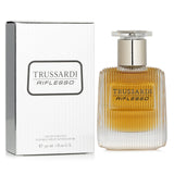 Trussardi Riflesso 30ml Eau De Toilette Spray featuring crisp bergamot, spicy notes, and a warm leather base for modern men.