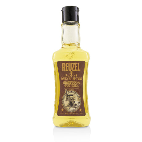 Reuzel Daily Shampoo 350ml: Invigorating men's shampoo with T4 Tonic Blend for clean, moisturized, and healthy hair.