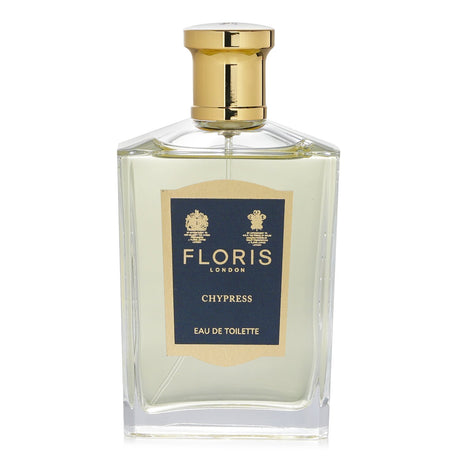 Floris Chypress Eau De Toilette Spray 100ml, a unisex fragrance with citrus, floral, and warm notes, perfect for any occasion.