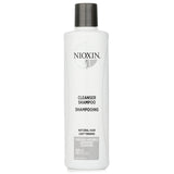 Nioxin Cleanser Shampoo for natural hair, promotes thicker, healthier hair by removing impurities and preparing for thickening treatment.