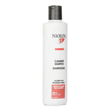 Nioxin Derma Purifying System 4 Cleanser Shampoo in a 300ml bottle, designed for colored hair with thinning, enhances hair health.