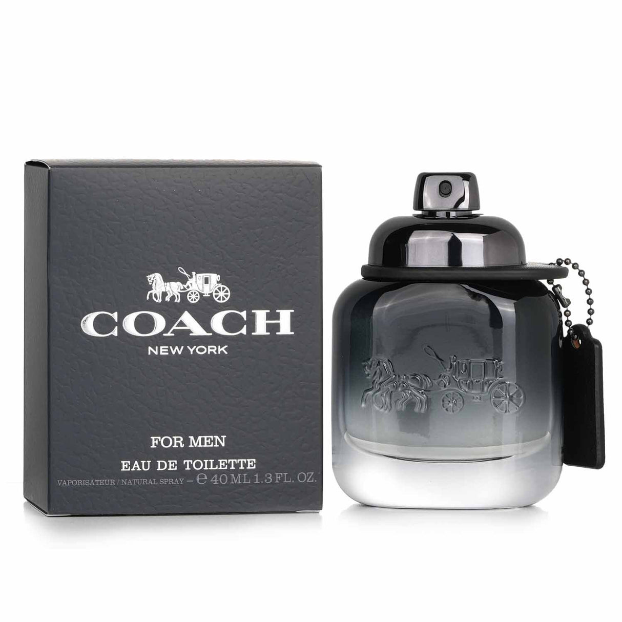 Coach For Men Eau De Toilette Spray 40ml, a vibrant fragrance with citrus, cardamom, and warm base notes for all occasions.