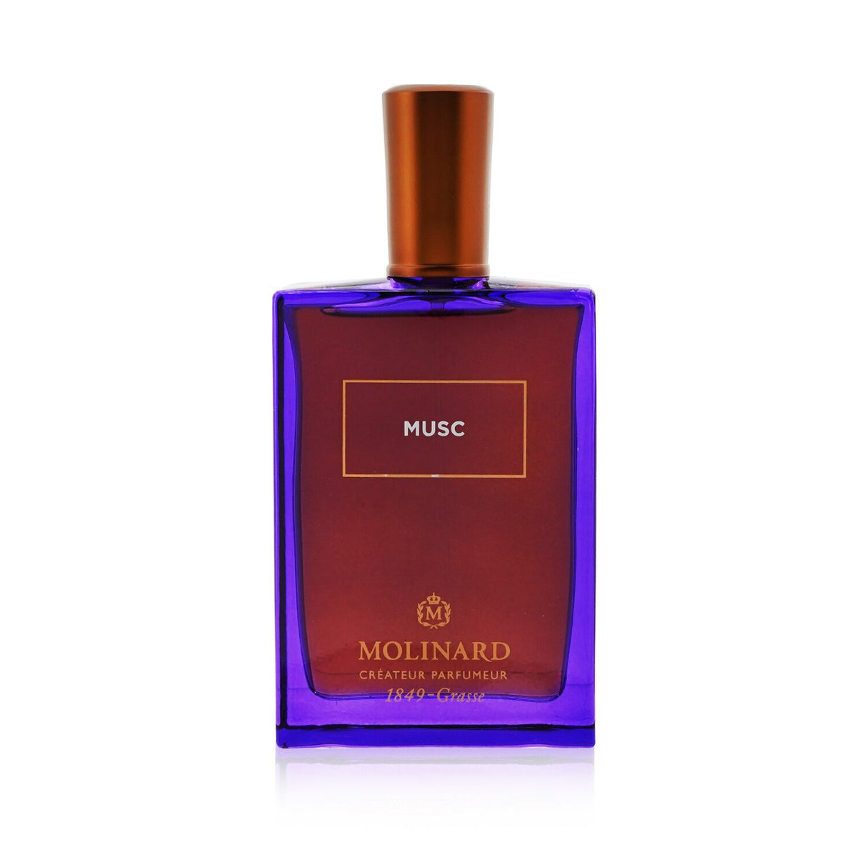 Molinard Musc Eau De Parfum Spray in a stylish 75ml bottle, featuring floral and woody notes for a captivating unisex scent.