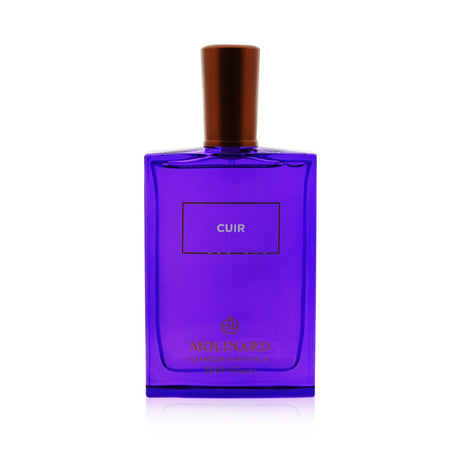 Molinard Cuir Eau De Parfum Spray, a luxurious leather fragrance for all, with warm and comforting notes for evening wear.