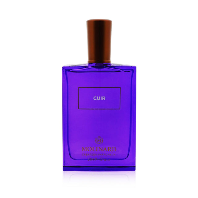 Molinard Cuir Eau De Parfum Spray, a luxurious leather fragrance for all, with warm and comforting notes for evening wear.