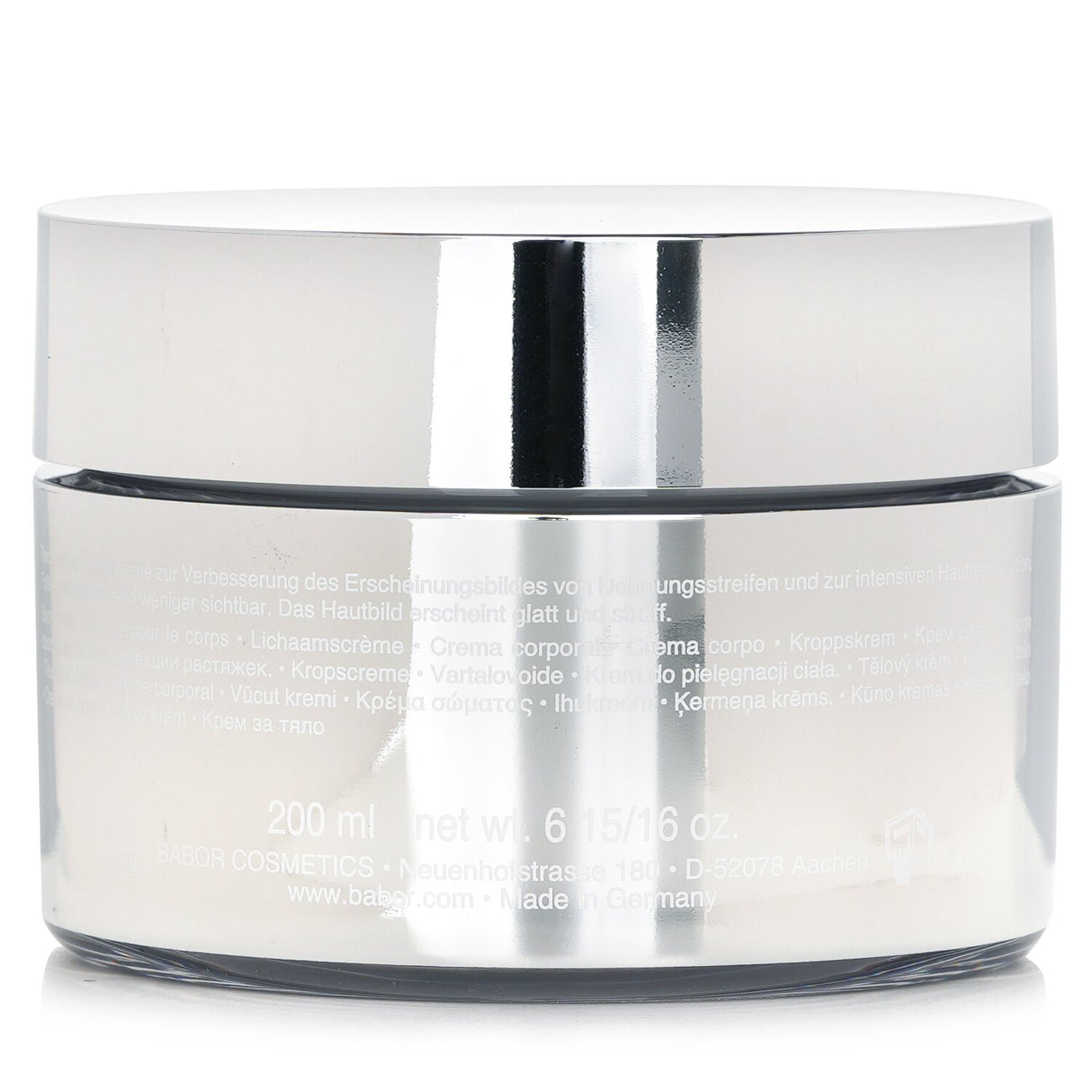 Babor Doctor Babor Repair Cellular Foaming Body Cream in 200ml tube, revitalizes skin with peptides and algae for intense hydration.