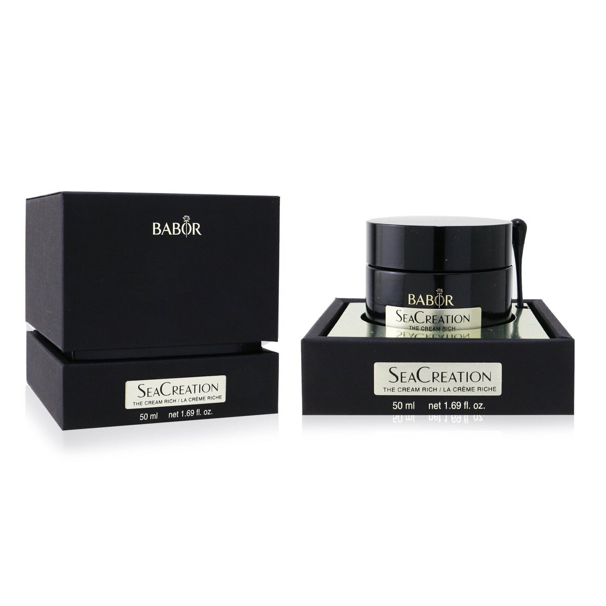 Luxurious anti-aging cream with rich consistency for dry skin, featuring deep sea active ingredients for rejuvenation.