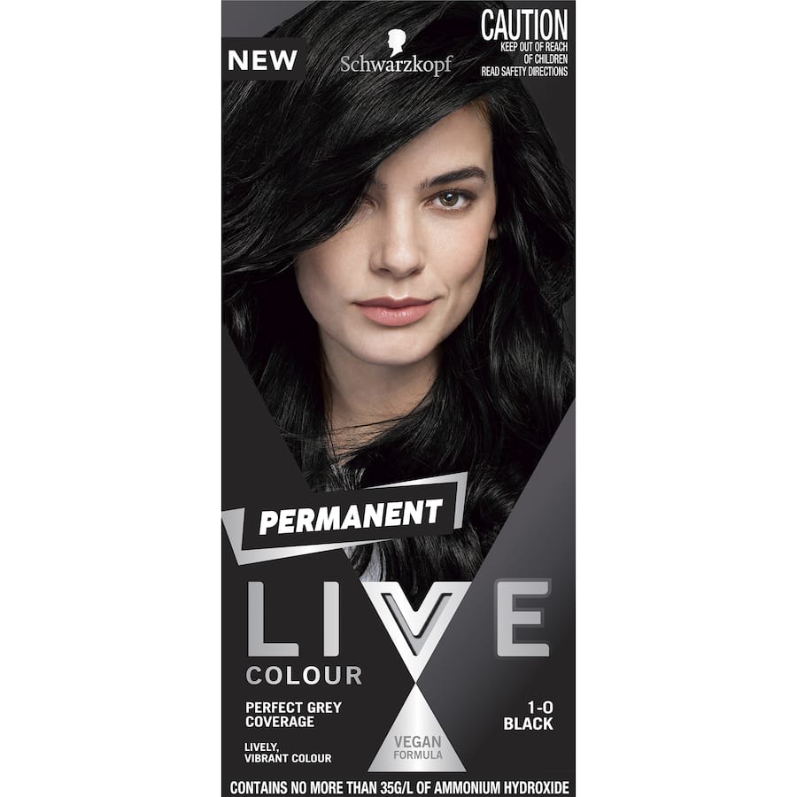 Schwarzkopf Live Colour Permanent Hair Colour Black