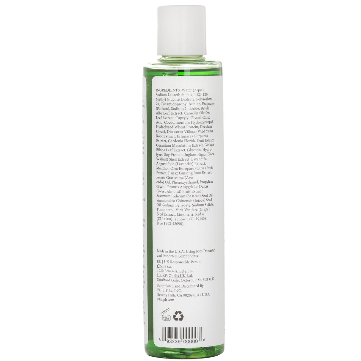 Philip B Peppermint Avocado Shampoo (Scalp Invigorator Volumizing - All Hair Typ
