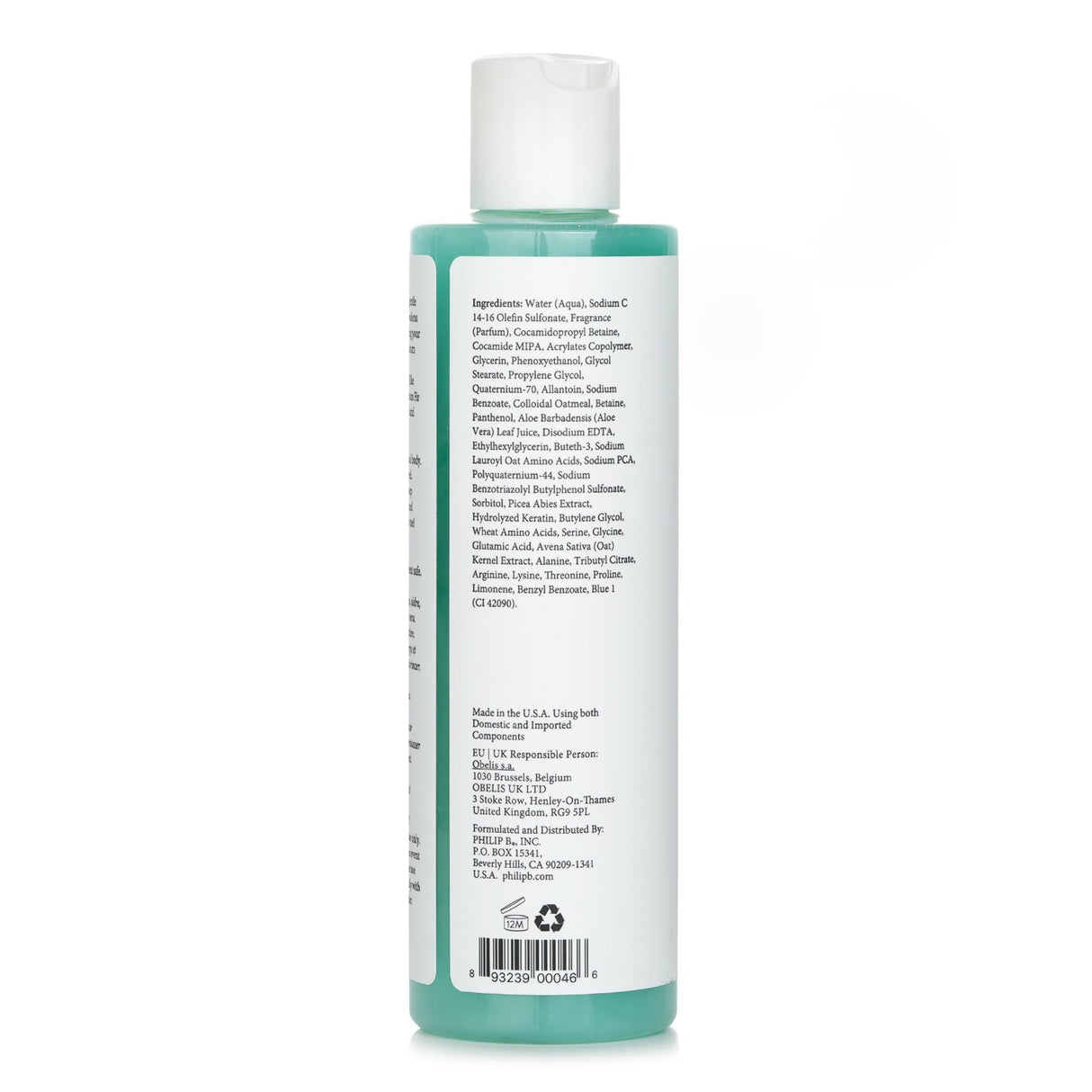 Refreshing hair and body shampoo with Nordic botanicals for deep cleansing and hydration, suitable for all hair types.