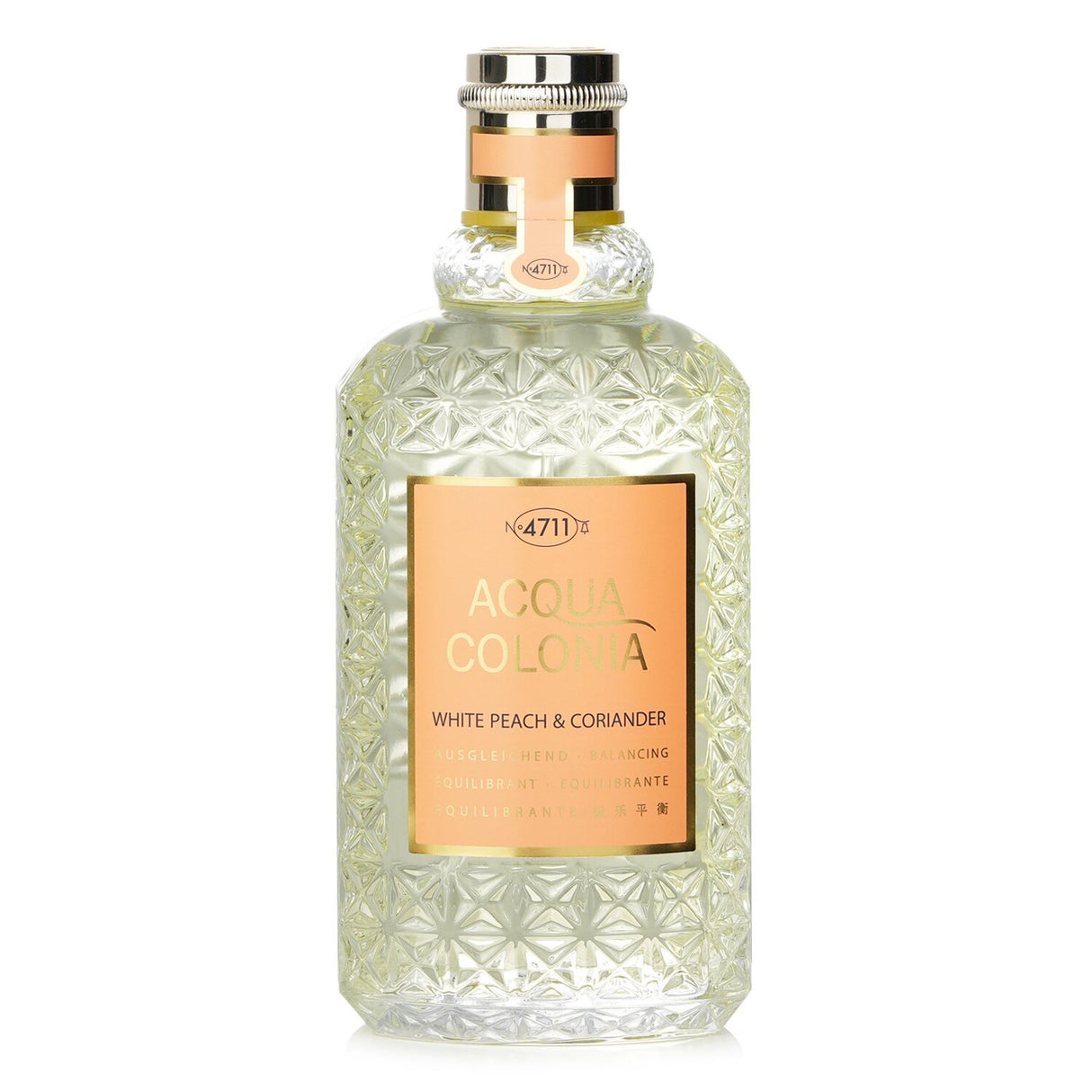 4711 Acqua Colonia White Peach & Coriander Eau De Cologne 170ml, a unisex fragrance with fruity, herbal notes for daily wear.