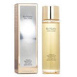 Luxurious Estee Lauder Re-Nutriv treatment lotion with 24k Gold, brightening flowers, and hydrating ingredients for youthful skin.