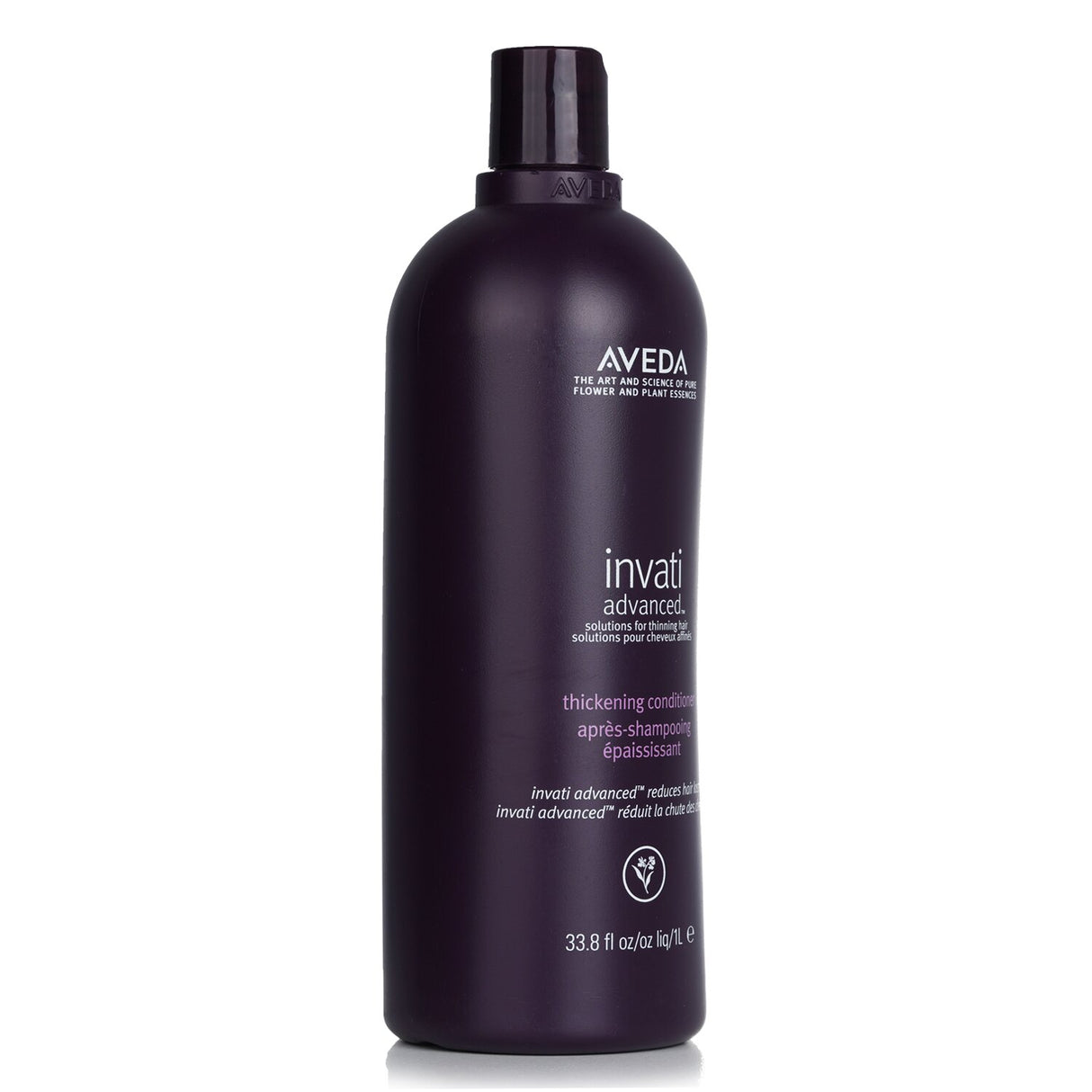 Aveda Invati Advanced Thickening Conditioner, 1000ml; enhances volume, strengthens hair, and reduces thinning with organic ingredients.