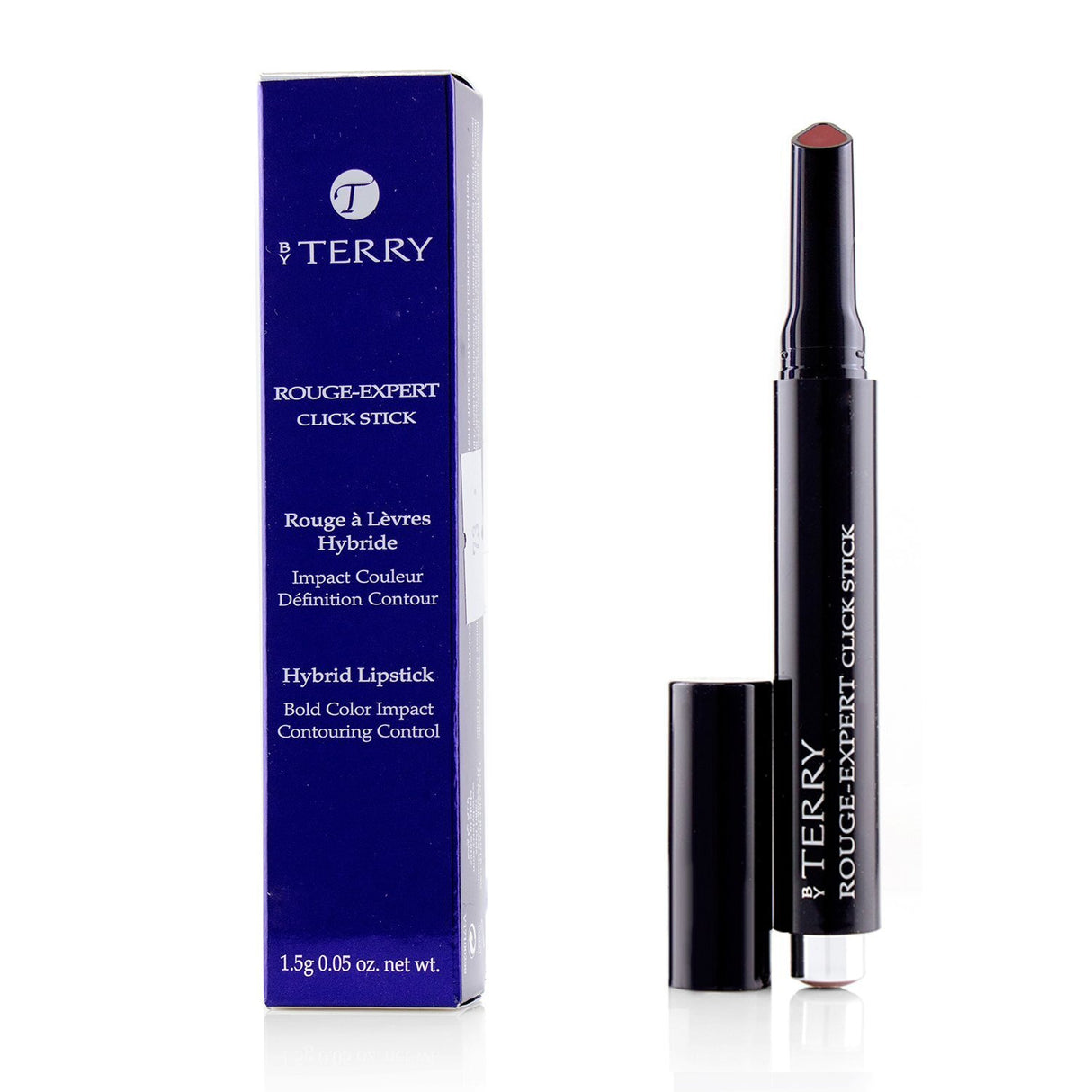 By Terry Rouge Expert Click Stick in #20 Mystic Red, featuring a creamy texture, ergonomic tip, and nourishing formula for vibrant lips.