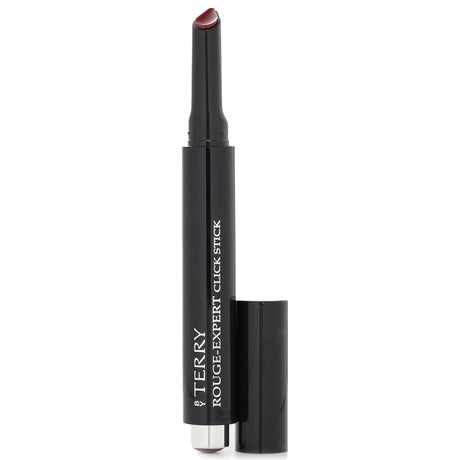 By Terry's Rouge Expert Click Stick in #21 Palace Wine, a hybrid lipstick that combines pigment, balm, and precision application.