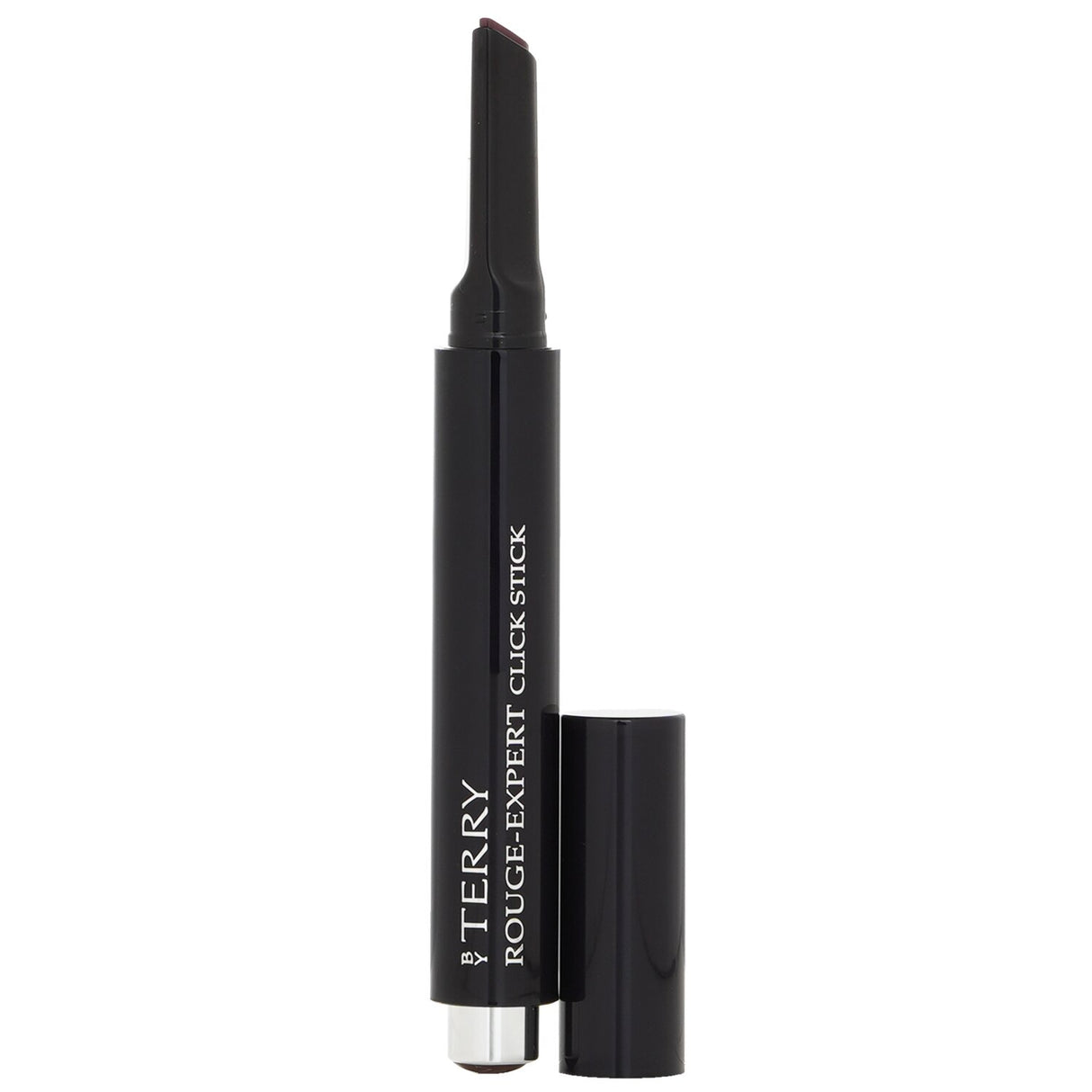By Terry #25 Dark Purple lipstick, a creamy, long-lasting hybrid with an ergonomic tip for precise application and rich color.