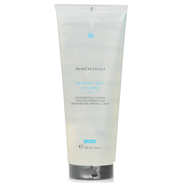 Exfoliating gel cleanser with Glycolic and Salicylic Acid for clear, smooth, and radiant skin, 240ml size.