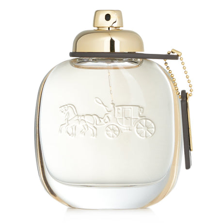 Coach Eau De Parfum Spray in a 90ml bottle, a floral fragrance capturing New York City's chic sophistication and energy.