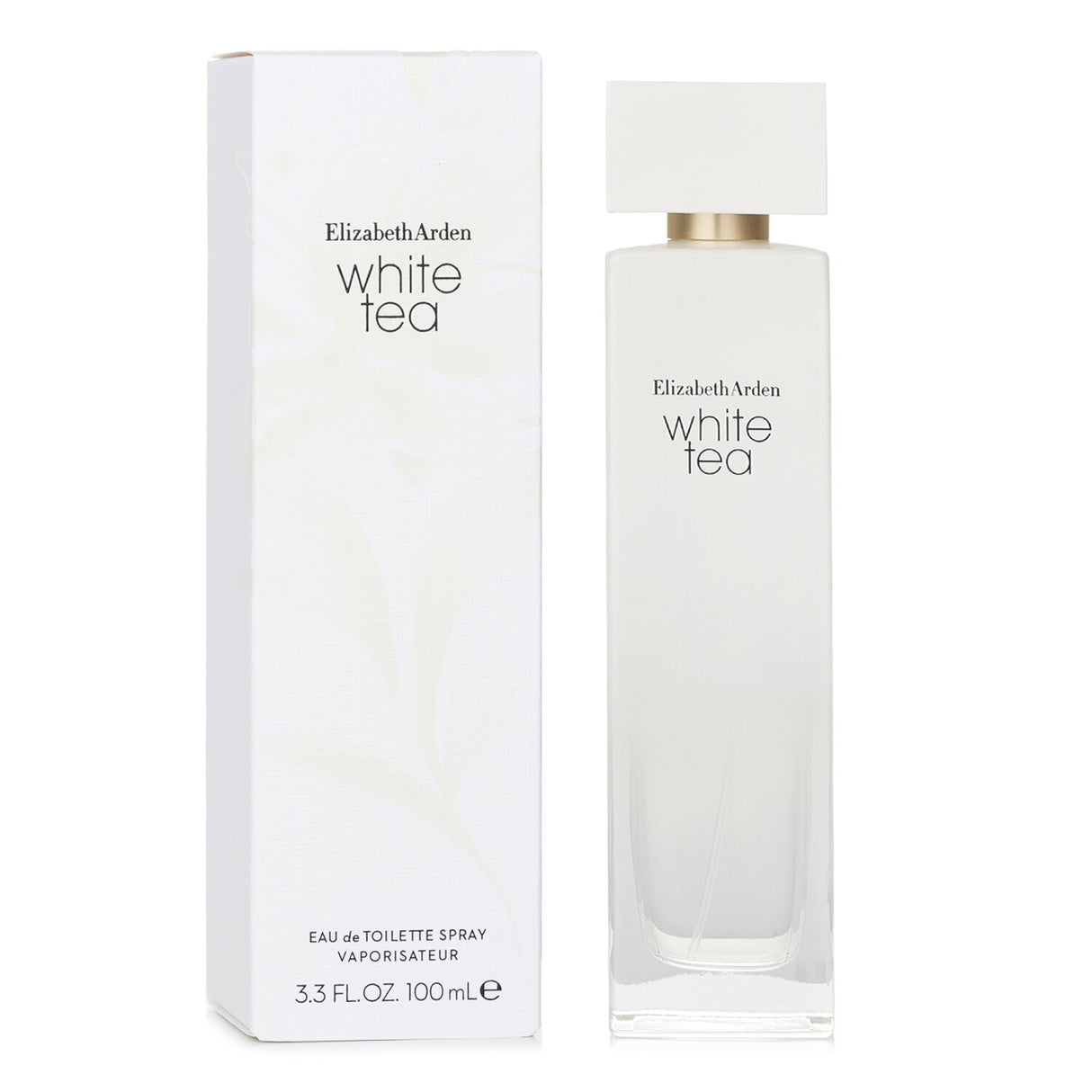 Elizabeth Arden White Tea Eau De Toilette Spray in a 100ml bottle, featuring a serene blend of musky-woody notes for daily wear.