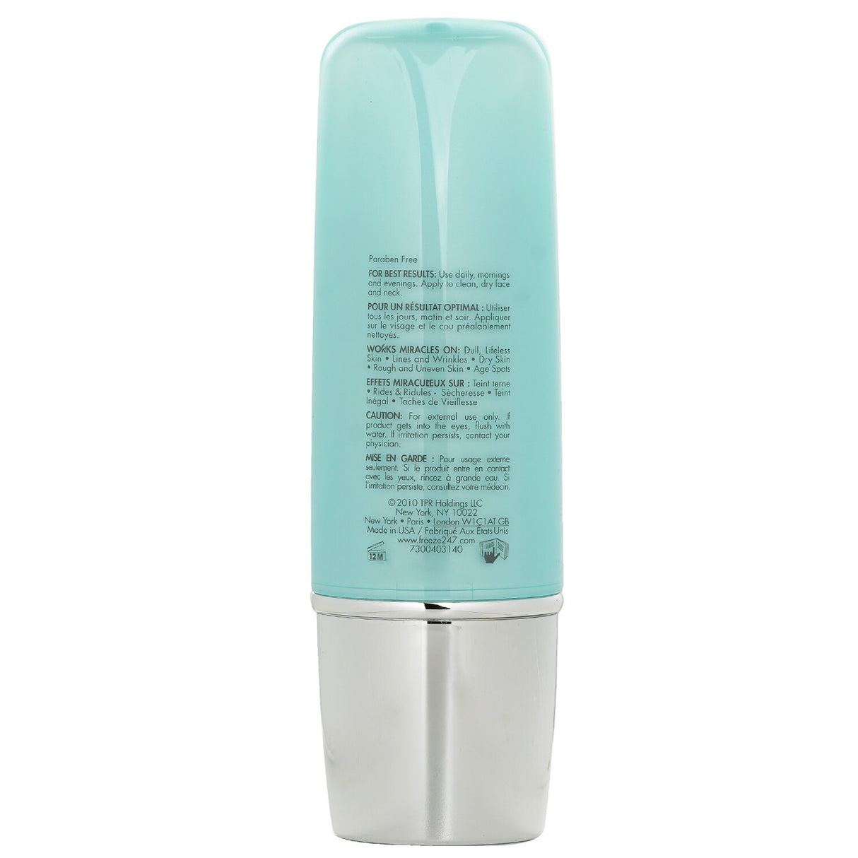 Lightweight anti-aging peptide lotion with Vitamins A & E, promoting hydration and youthful skin in a 40ml/1.35oz bottle.