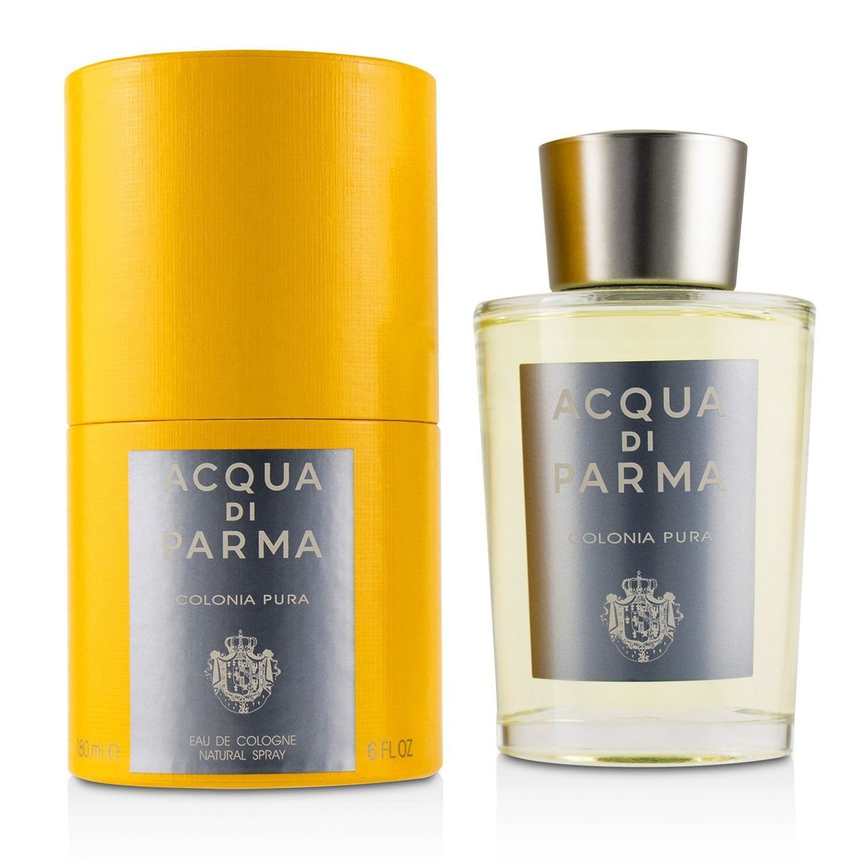 Elegant 180ml Acqua Di Parma Colonia Pura Eau de Cologne, featuring citrus and woody notes for modern masculinity.