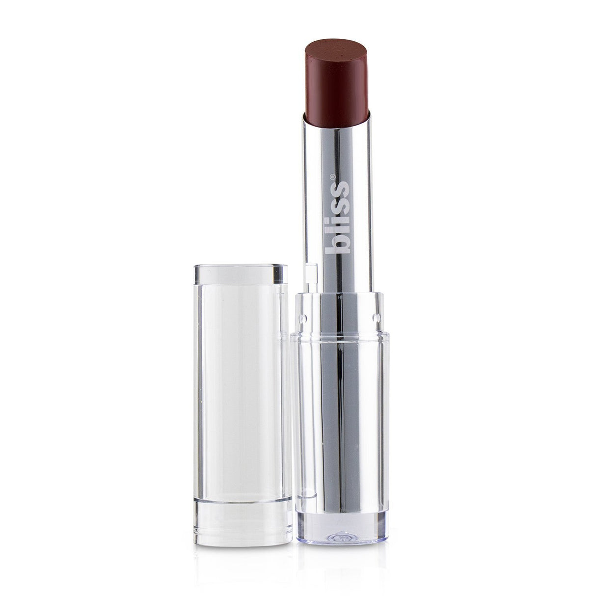 Bliss long wear lipstick in #Rose To The Occasions, offering rich color and hydration for a lasting, high-impact pout.