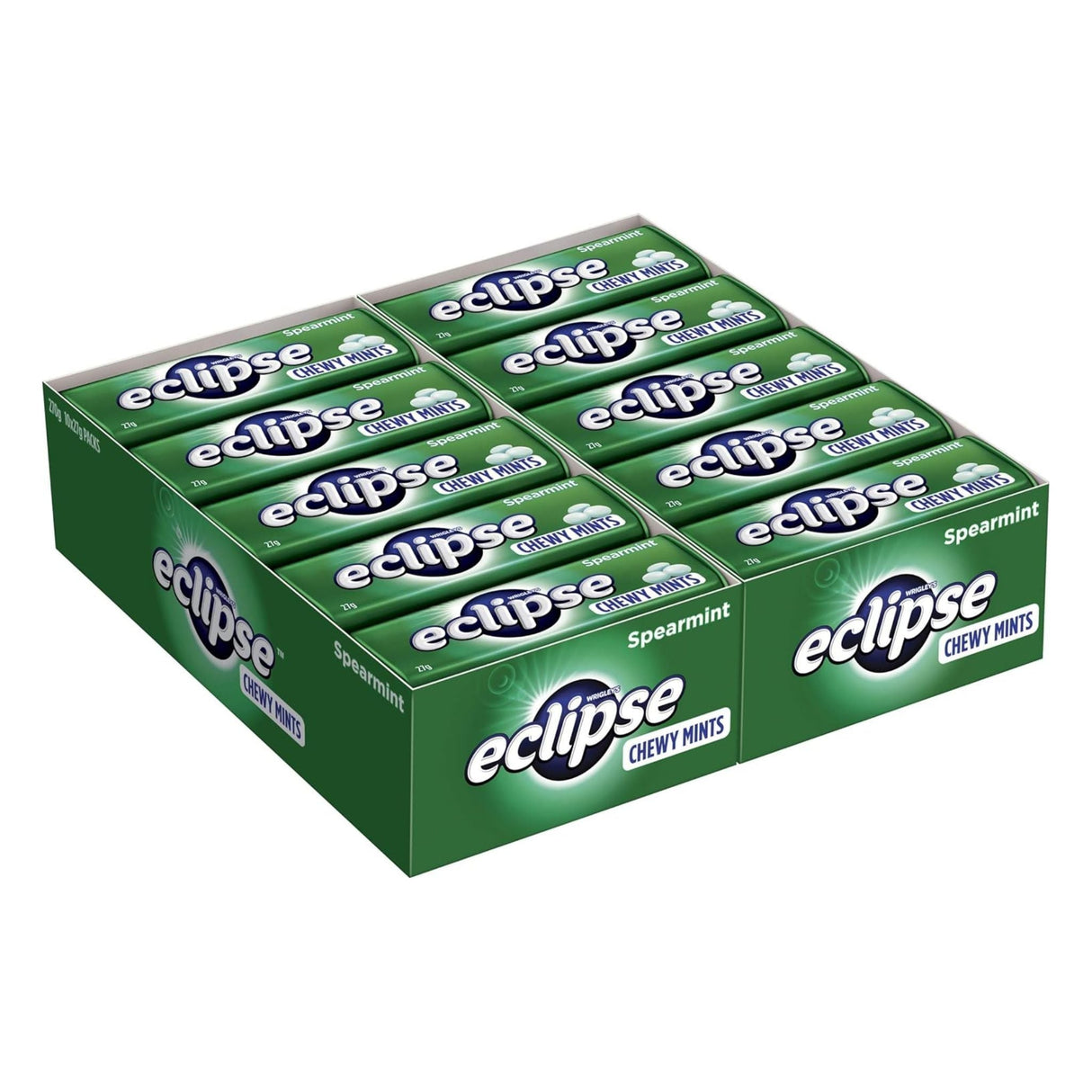 Eclipse Chewy Spearmint Mints Tin Display - 20pcs