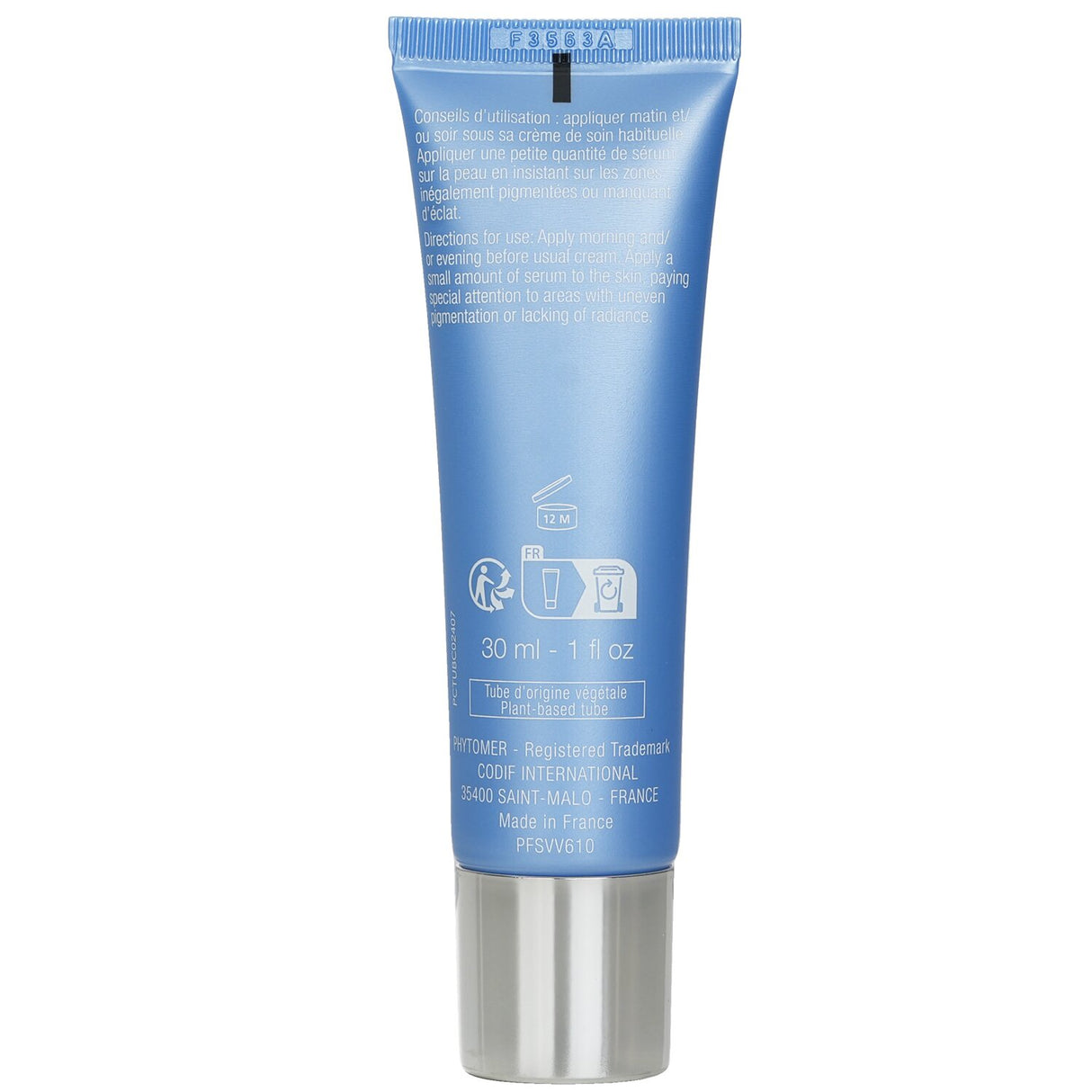 Ultra-light 30ml brightening serum with Sea Lily and Vitamin C for reducing dark spots and enhancing skin radiance.