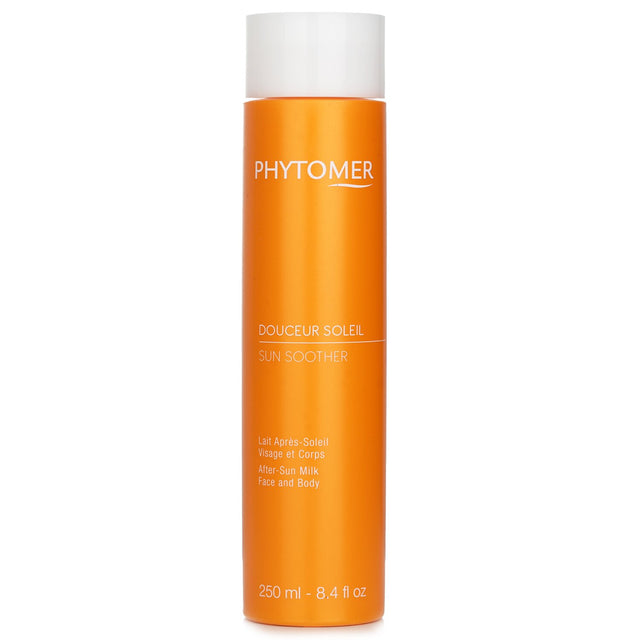 Phytomer Sun Soother After-Sun Milk in 250ml, a hydrating lotion for face and body with a calming, milky texture.