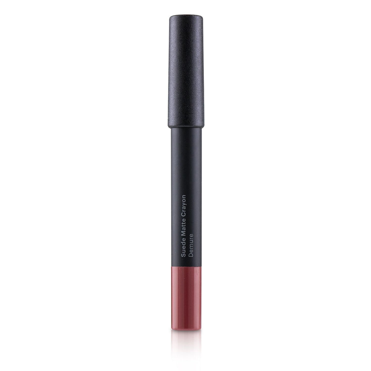 Glo Skin Beauty Suede Matte Lip Crayon in #Demure: chunky pencil for vibrant matte lips, enriched with moisturizing ingredients.