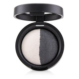 Laura Geller Baked Color Intense Shadow Duo in #Marble/Midnight, featuring two richly pigmented, shimmery eyeshadows.