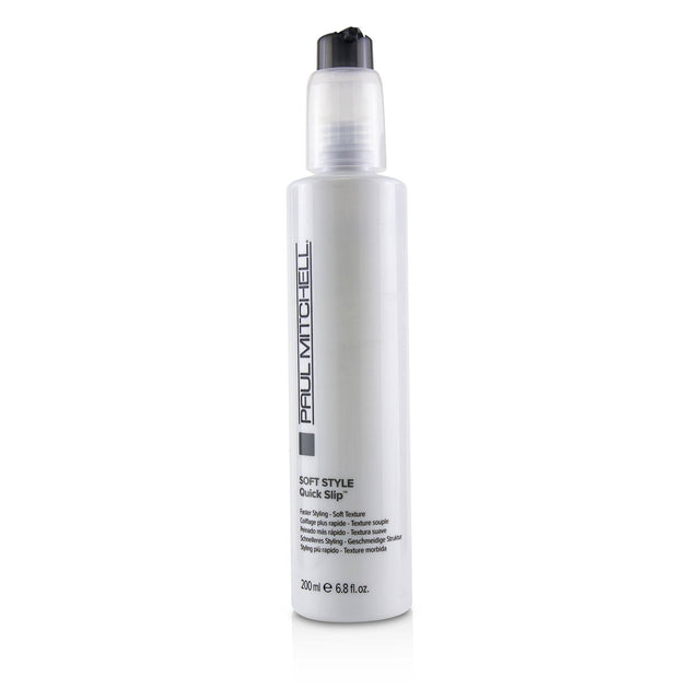 Paul Mitchell Soft Style Quick Slip 200ml for faster hair styling, flexible hold, and soft texture, safe for all hair types.