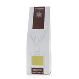 Elegant glass cube diffuser with engineered polymer sticks, infused with luxurious Oriental Star fragrance for a cozy ambiance.