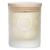 Aromatic 180g candle in frosted glass, infused with essential oils for relaxation and meditation, ideal for creating a serene atmosphere.