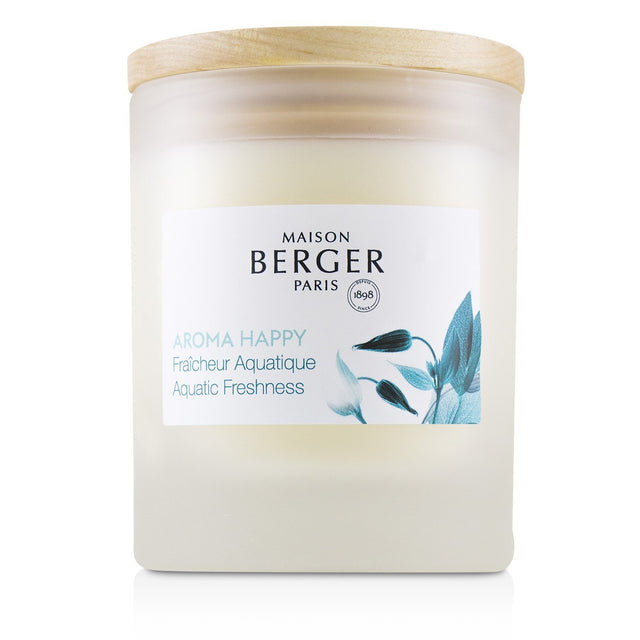 Frosted glass candle with clove essential oil, offering a fresh floral fragrance for a joyful ambiance, burns for 35 hours.