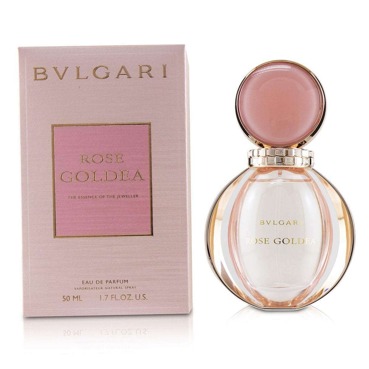 Bvlgari Rose Goldea Eau De Parfum Spray 50ml, a luxurious oriental fragrance with pomegranate, rose, and sandalwood notes.