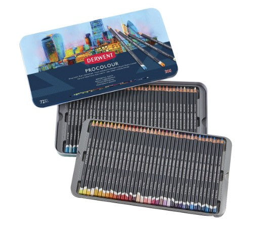 Derwent Procolour Pencils - Assorted Tin of 72