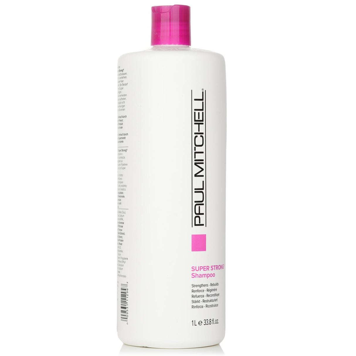 Paul Mitchell Super Strong Shampoo in 1000ml, formulated to strengthen, rebuild, and enhance shine for healthy, vibrant hair.