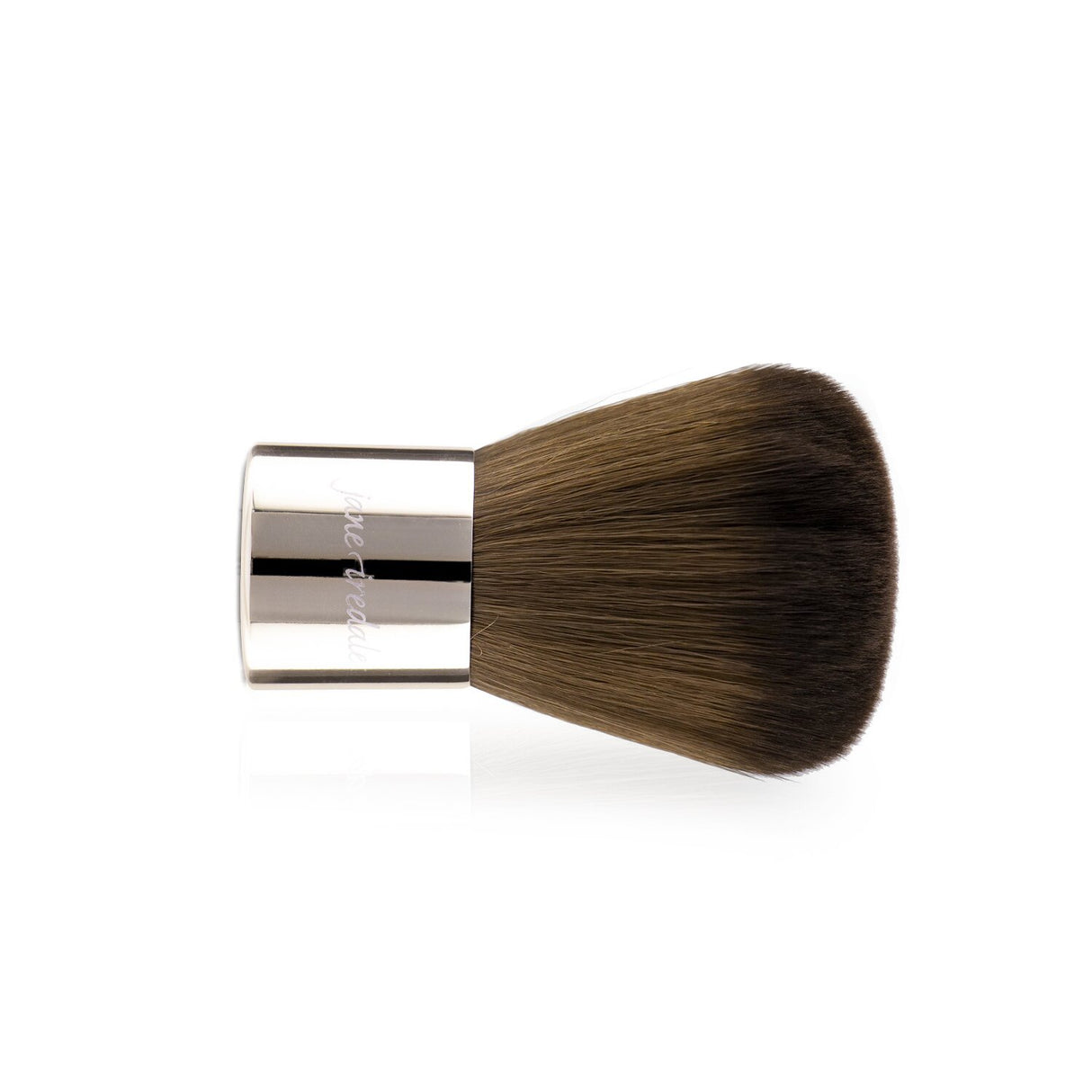 Jane Iredale Kabuki Brush in Rose Gold, featuring ultra-soft bristles for flawless mineral foundation application.