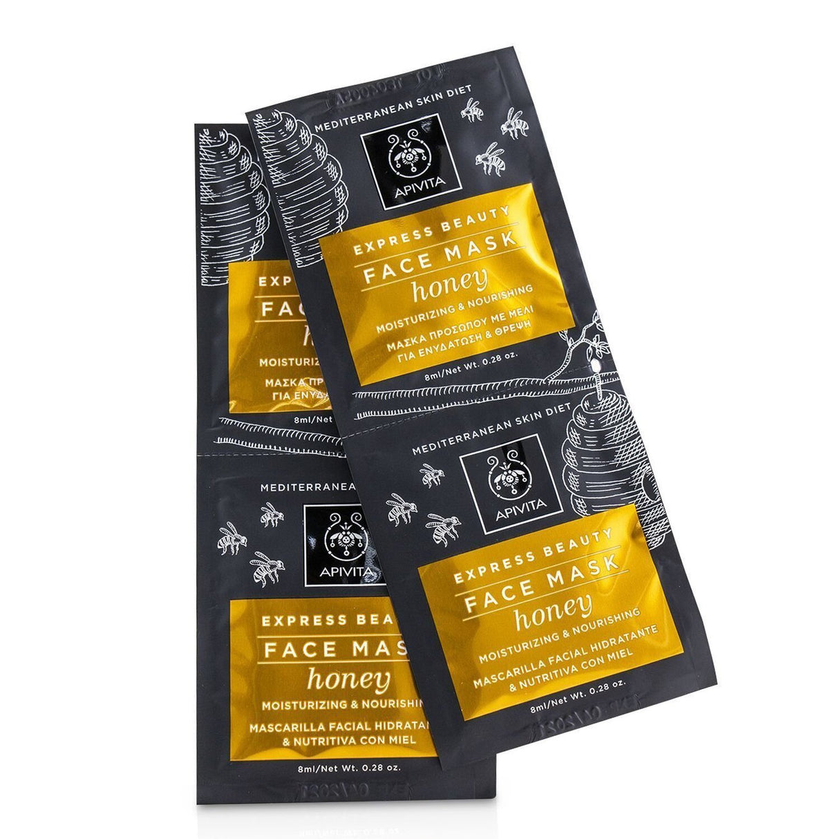 Apivita - Express Beauty Face Mask with Honey (Moisturizing & Nourishing)  - 6x(