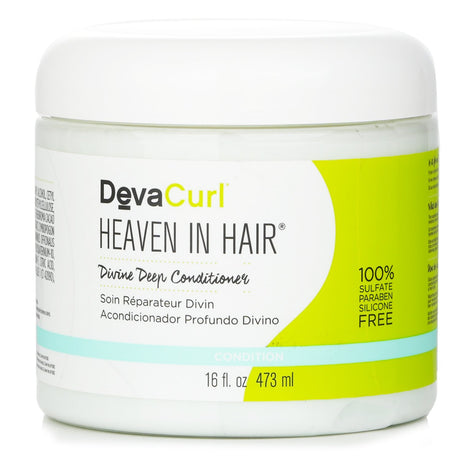 DevaCurl Heaven In Hair is a creamy deep conditioner for all curl types, enhancing moisture, shine, and manageability.