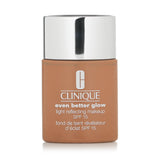 Clinique Even Better Glow Makeup SPF 15 in CN 90 Sand, a moisturizing foundation for a radiant, dewy complexion.